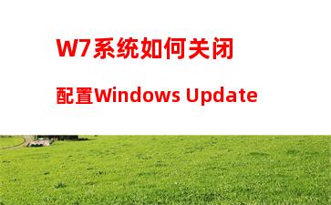 W7系统如何关闭配置Windows Update