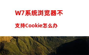 W7系统浏览器不支持Cookie怎么办